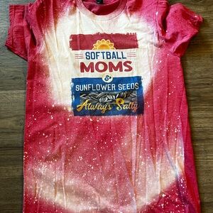 Softball Moms Red T-Shirt